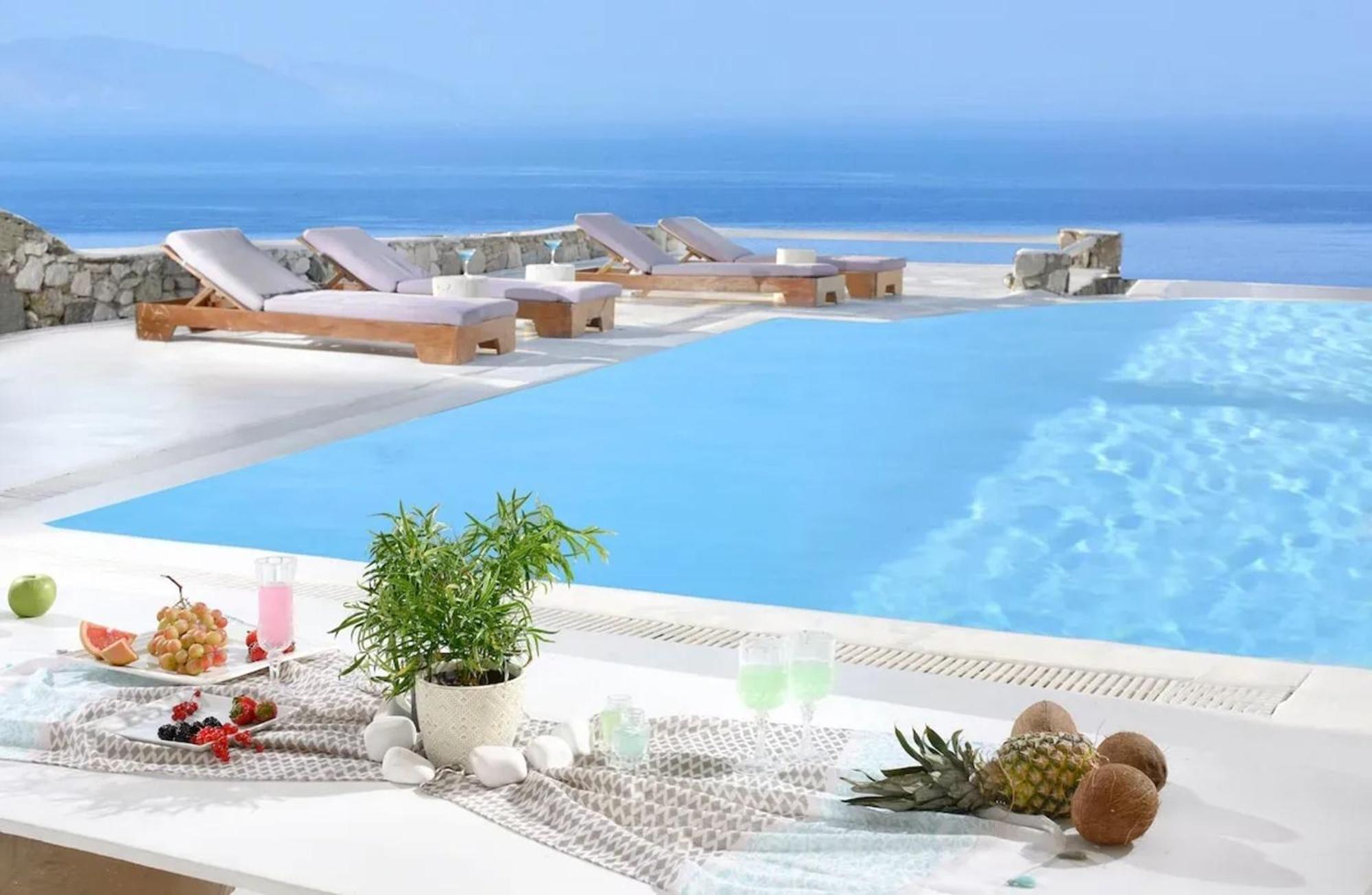 Paradisiacal With Pool And Sea View In Mykonos Agios Ioannis Diakoftis