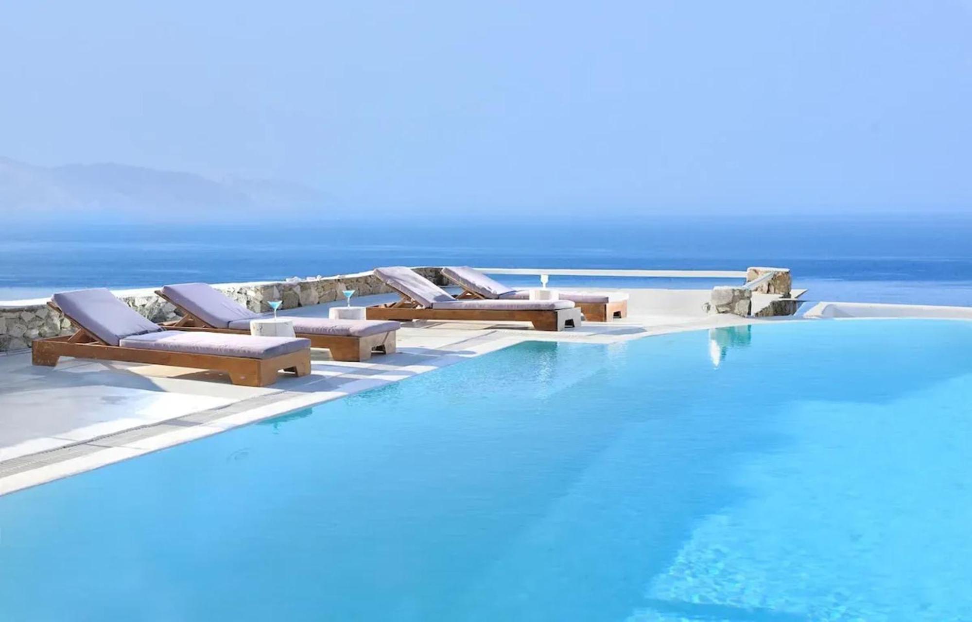 Paradisiacal With Pool And Sea View In Mykonos Agios Ioannis Diakoftis